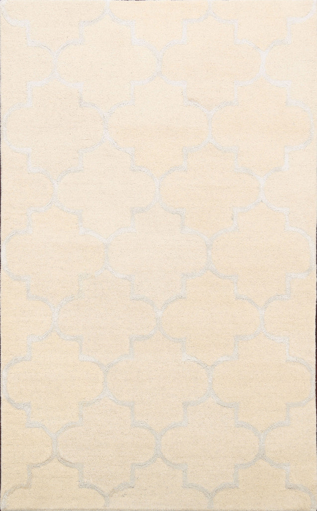 Modern Trellis Oriental Area Rug 4x6