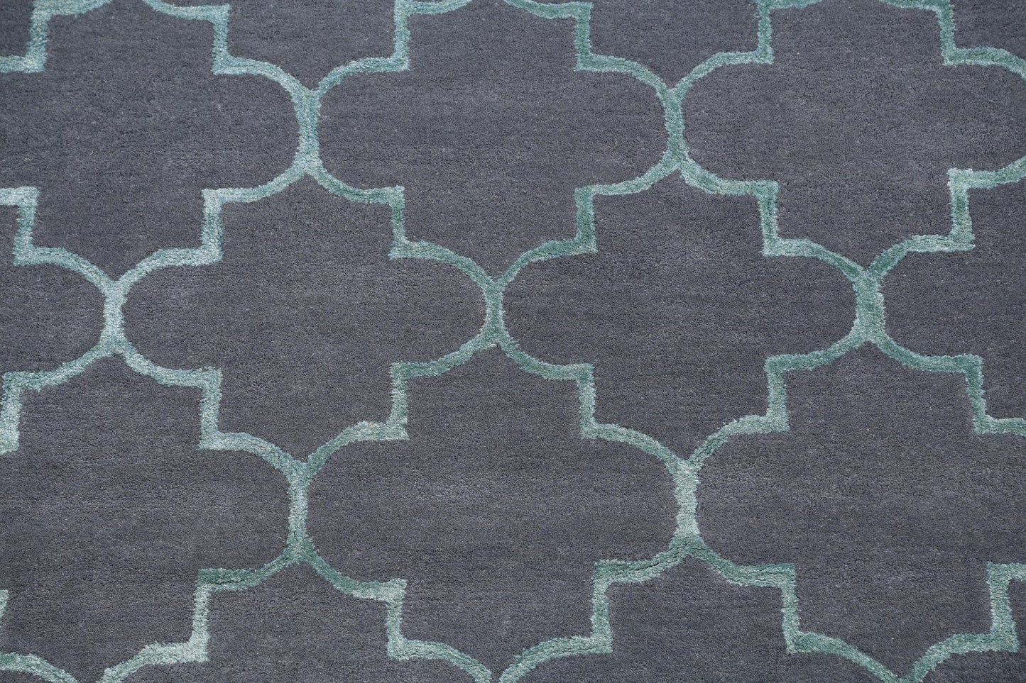 Modern Trellis Oriental Area Rug 4x6