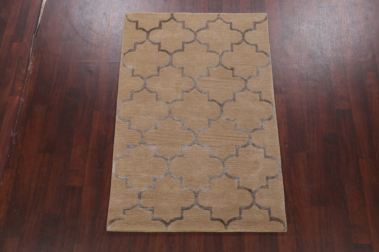 Modern Trellis Oriental Area Rug 4x6