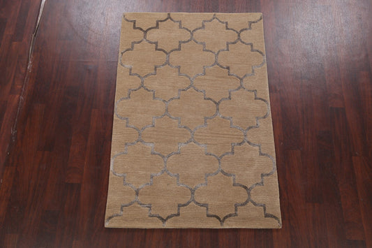 Modern Trellis Oriental Area Rug 4x6