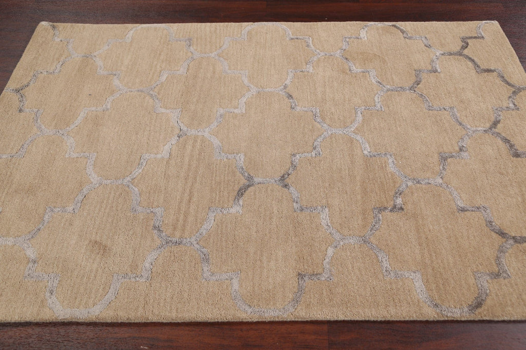 Modern Trellis Oriental Area Rug 4x6