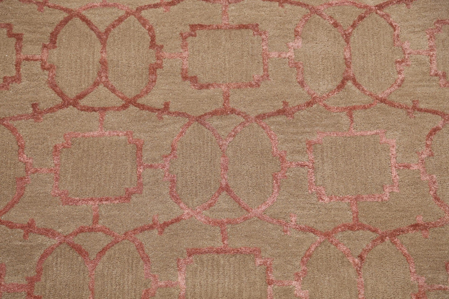 Modern Trellis Oriental Area Rug 4x6