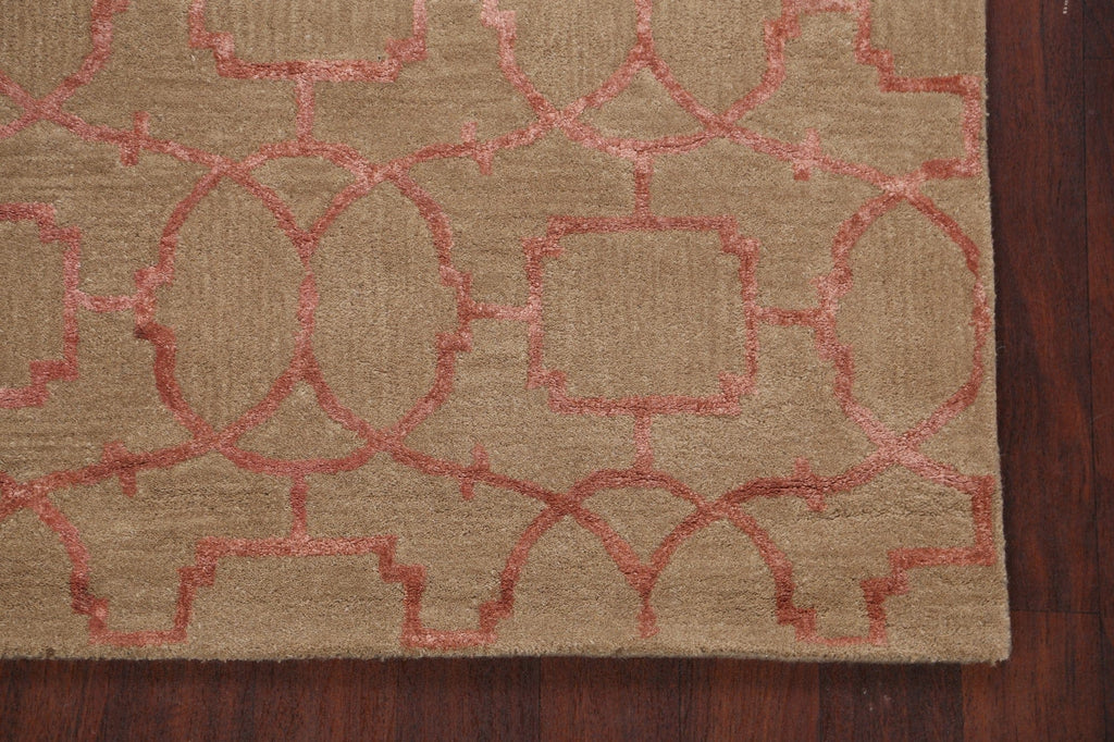 Modern Trellis Oriental Area Rug 4x6