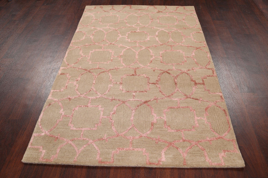 Modern Trellis Oriental Area Rug 4x6