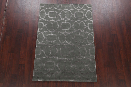 Modern Trellis Oriental Area Rug 4x6