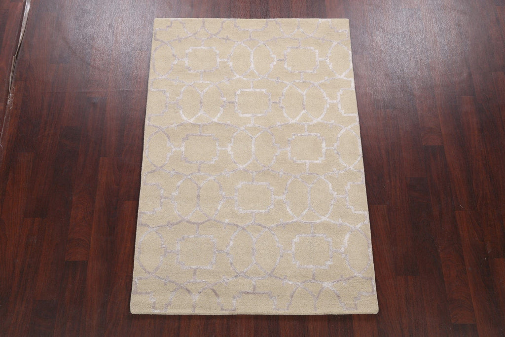 Modern Trellis Oriental Area Rug 4x6