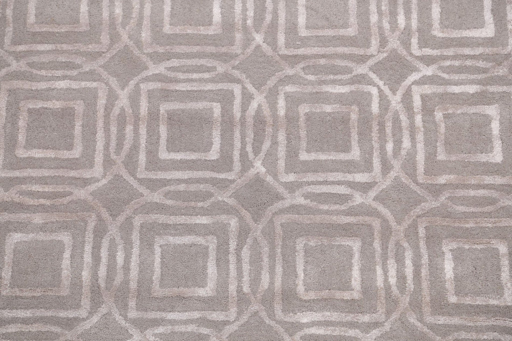 Modern Trellis Oriental Area Rug 4x6