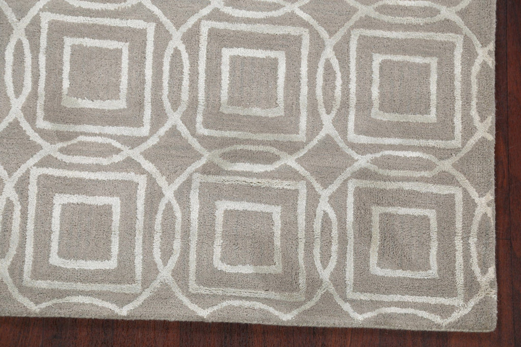 Modern Trellis Oriental Area Rug 4x6