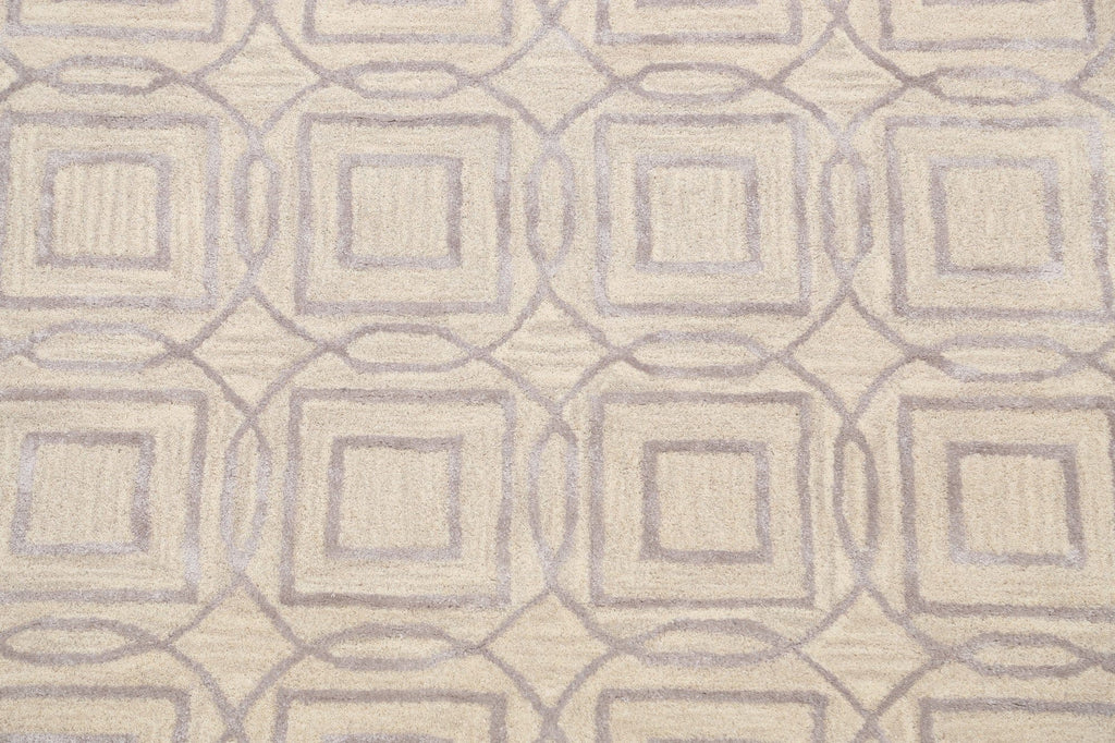 Modern Trellis Oriental Area Rug 4x6