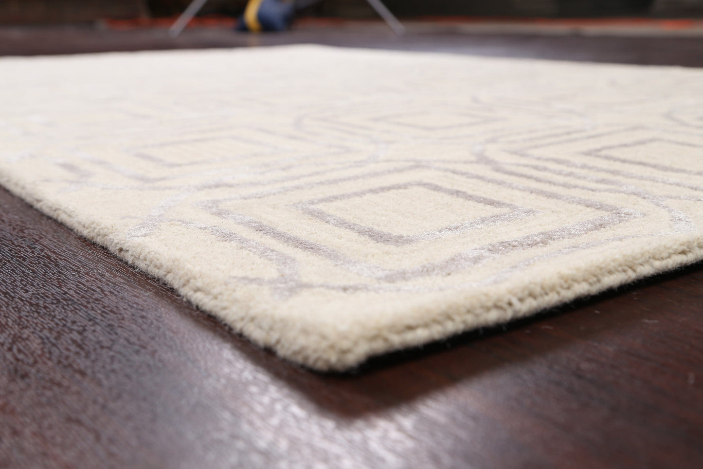 Modern Trellis Oriental Area Rug 4x6