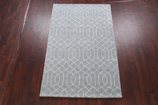 Modern Trellis Oriental Area Rug 5x8