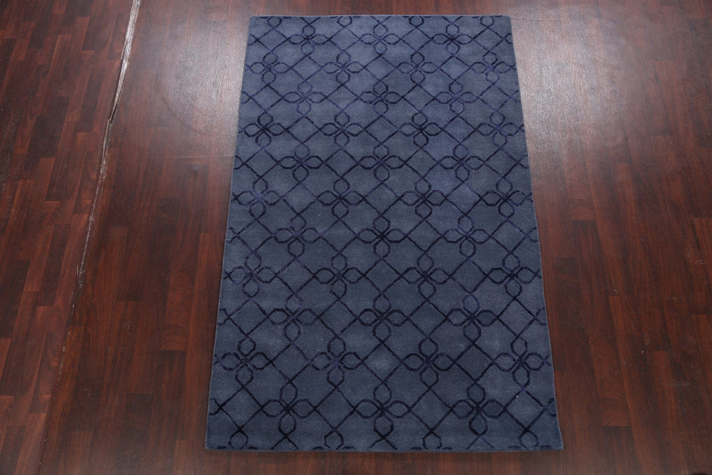 Modern Trellis Oriental Area Rug 5x8