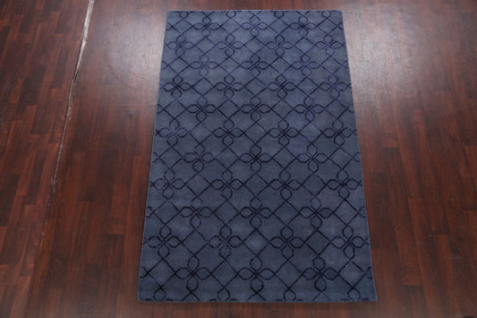 Modern Trellis Oriental Area Rug 5x8