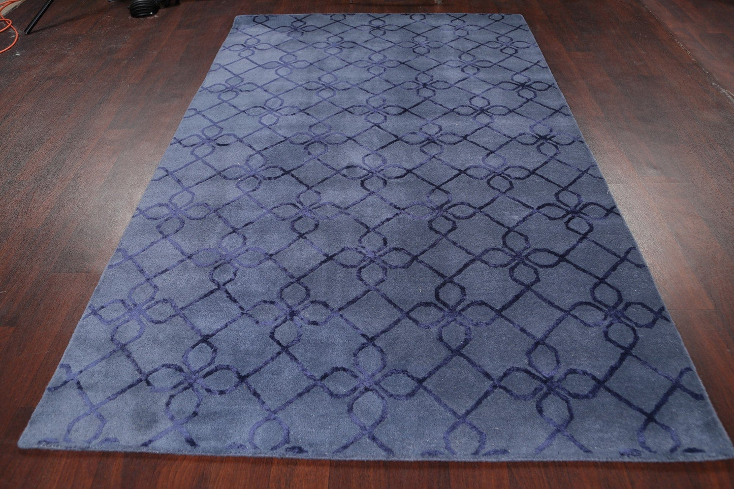 Modern Trellis Oriental Area Rug 5x8