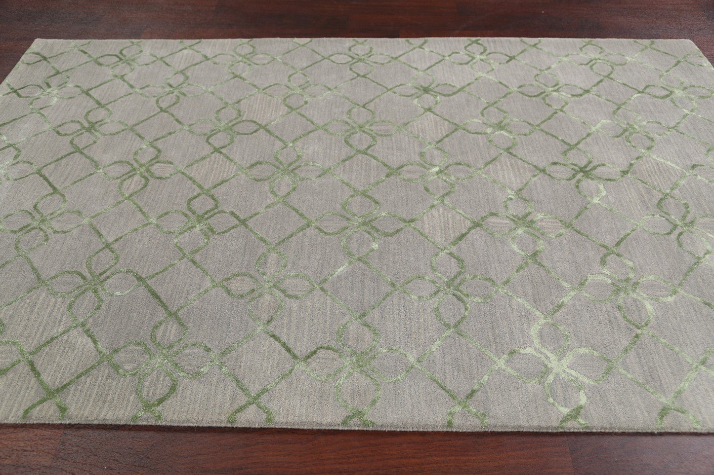 Modern Trellis Oriental Area Rug 5x8