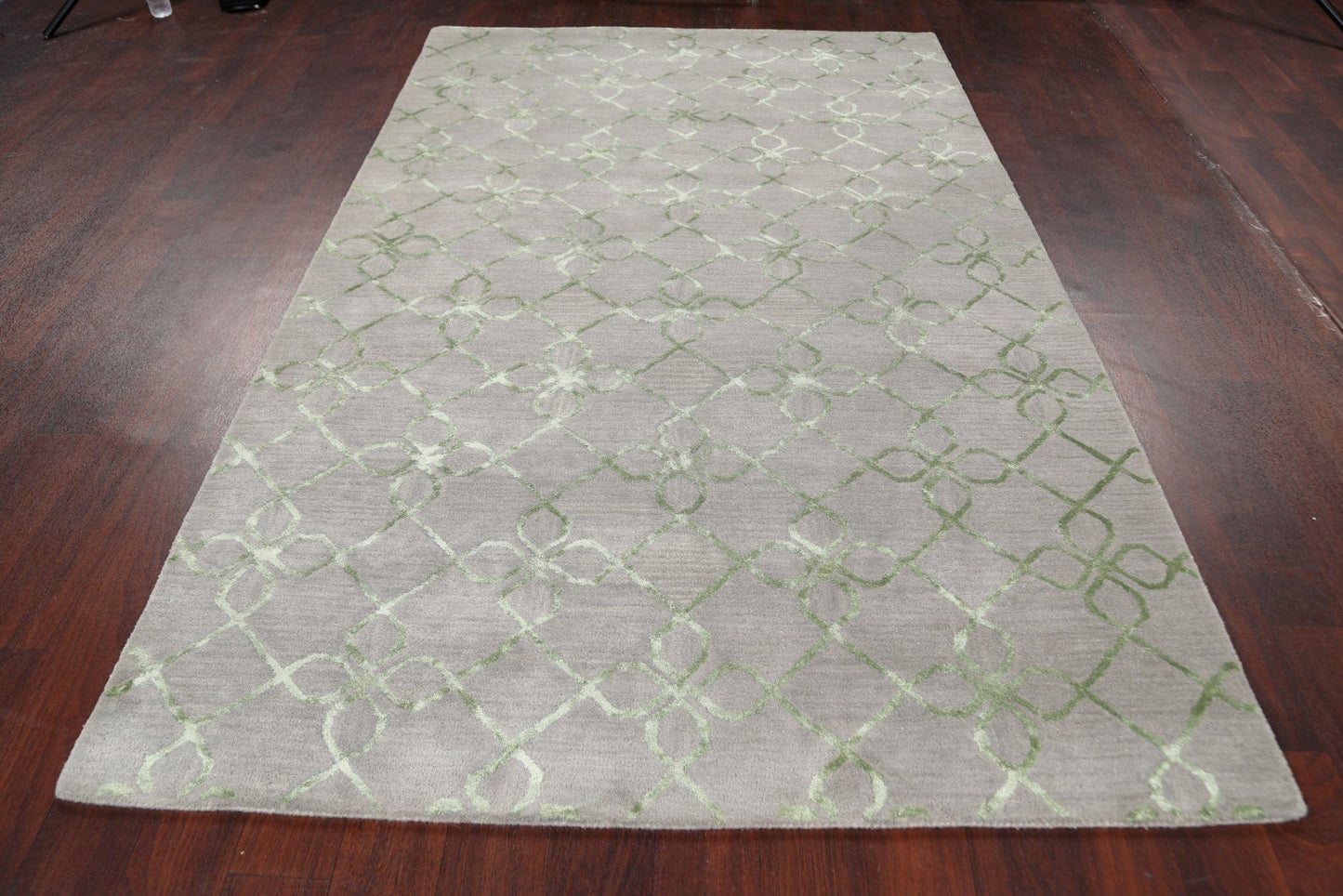 Modern Trellis Oriental Area Rug 5x8