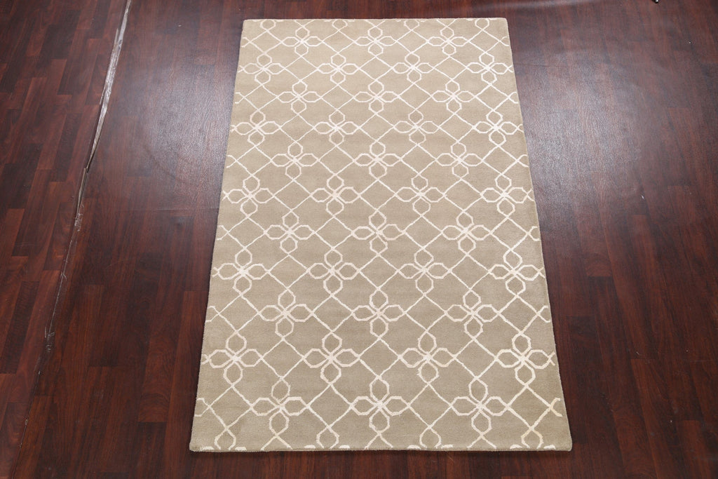 Modern Trellis Oriental Area Rug 5x8