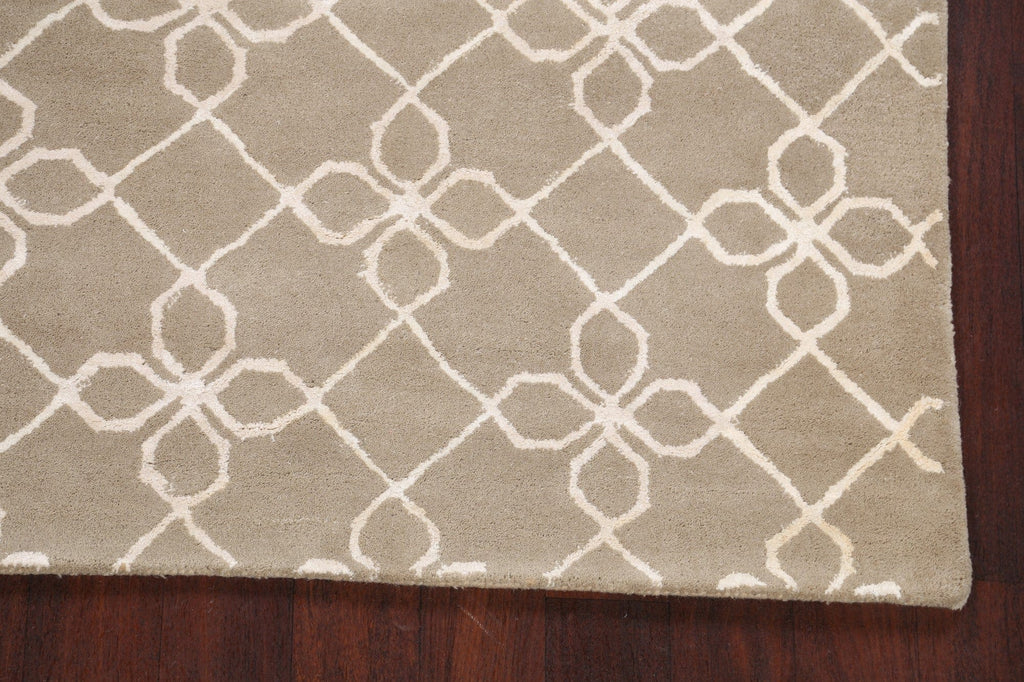 Modern Trellis Oriental Area Rug 5x8