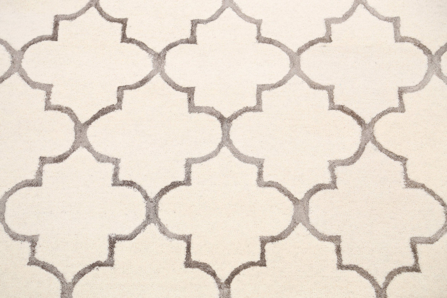 Modern Trellis Oriental Area Rug 5x8