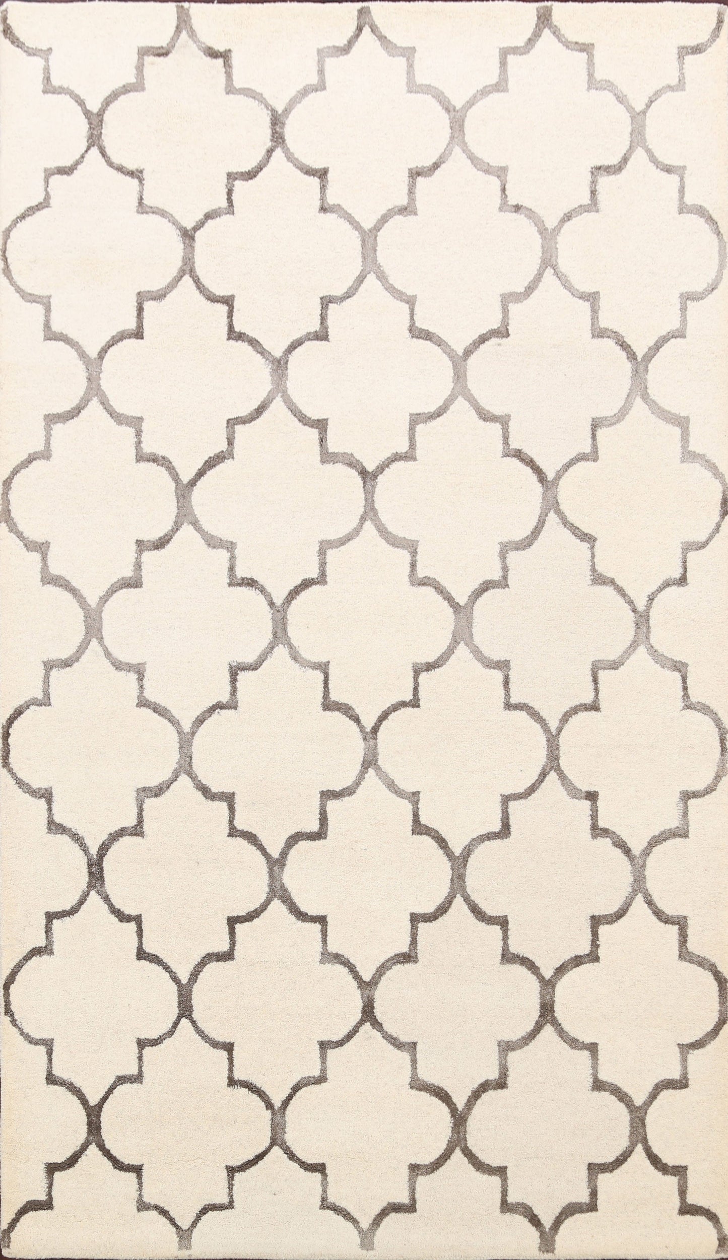 Modern Trellis Oriental Area Rug 5x8