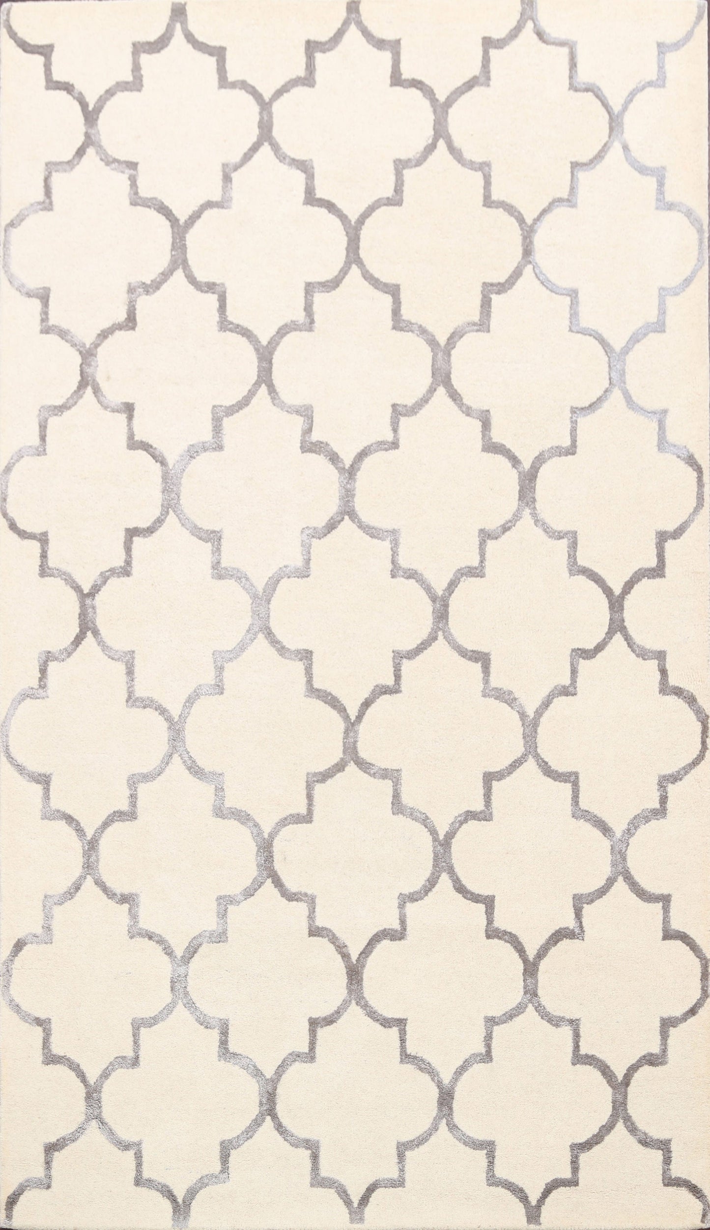 Modern Trellis Oriental Area Rug 5x8