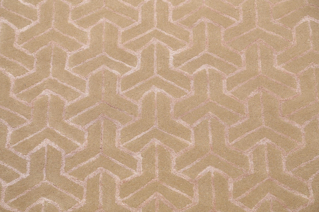 Modern Trellis Oriental Area Rug 5x8