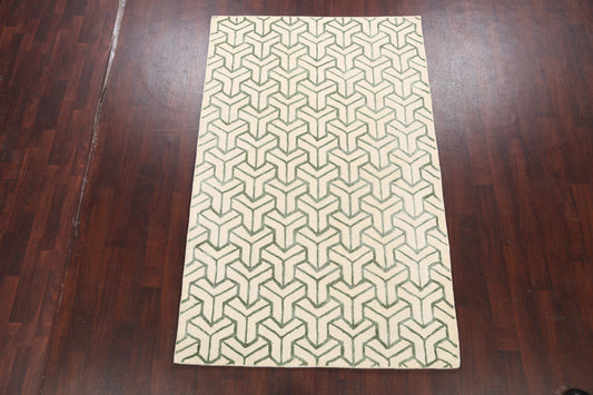 Modern Trellis Oriental Area Rug 5x8