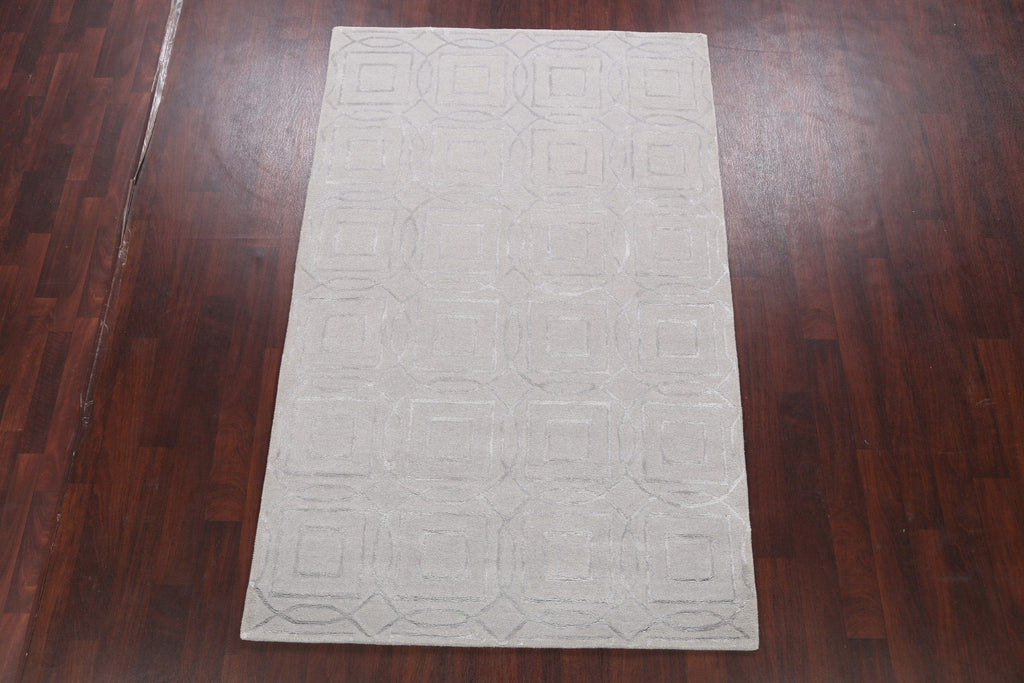 Modern Trellis Oriental Area Rug 5x8