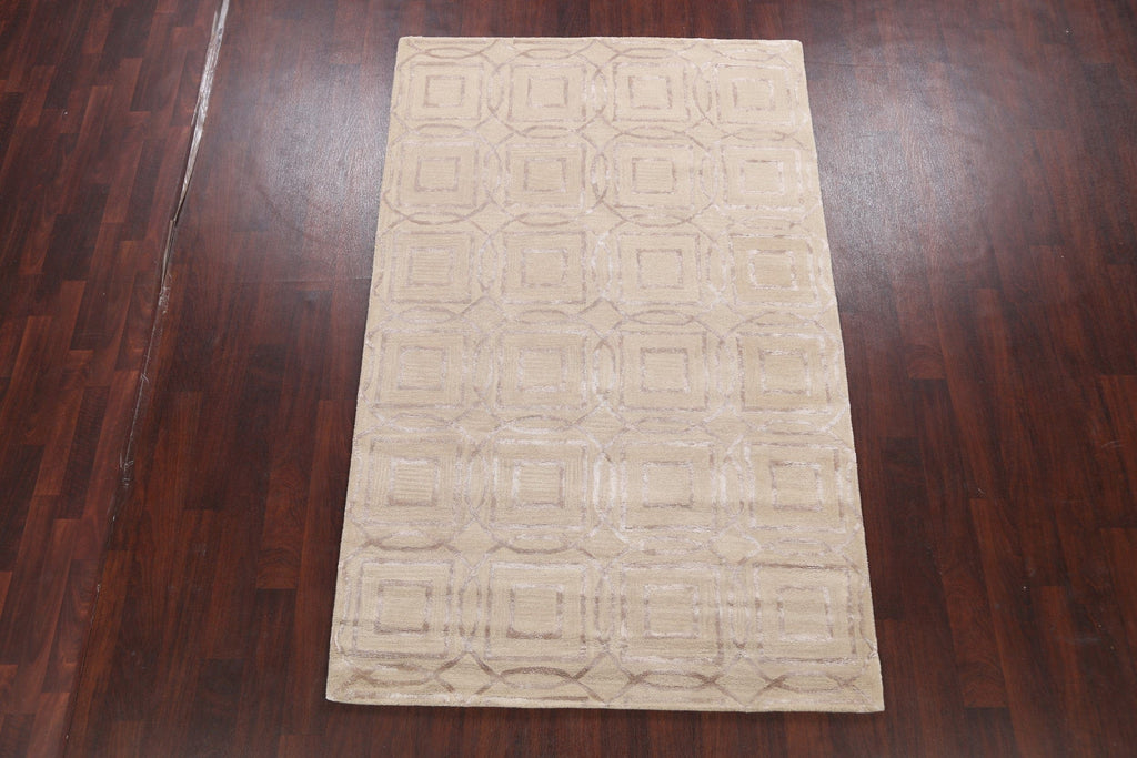 Modern Trellis Oriental Area Rug 5x8