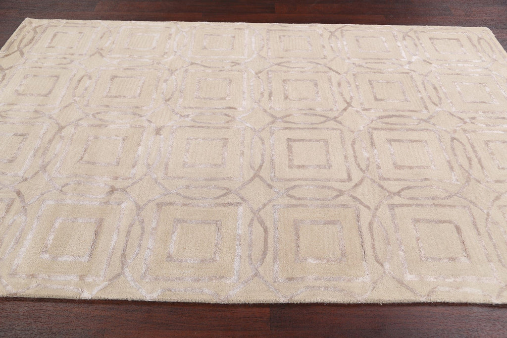 Modern Trellis Oriental Area Rug 5x8