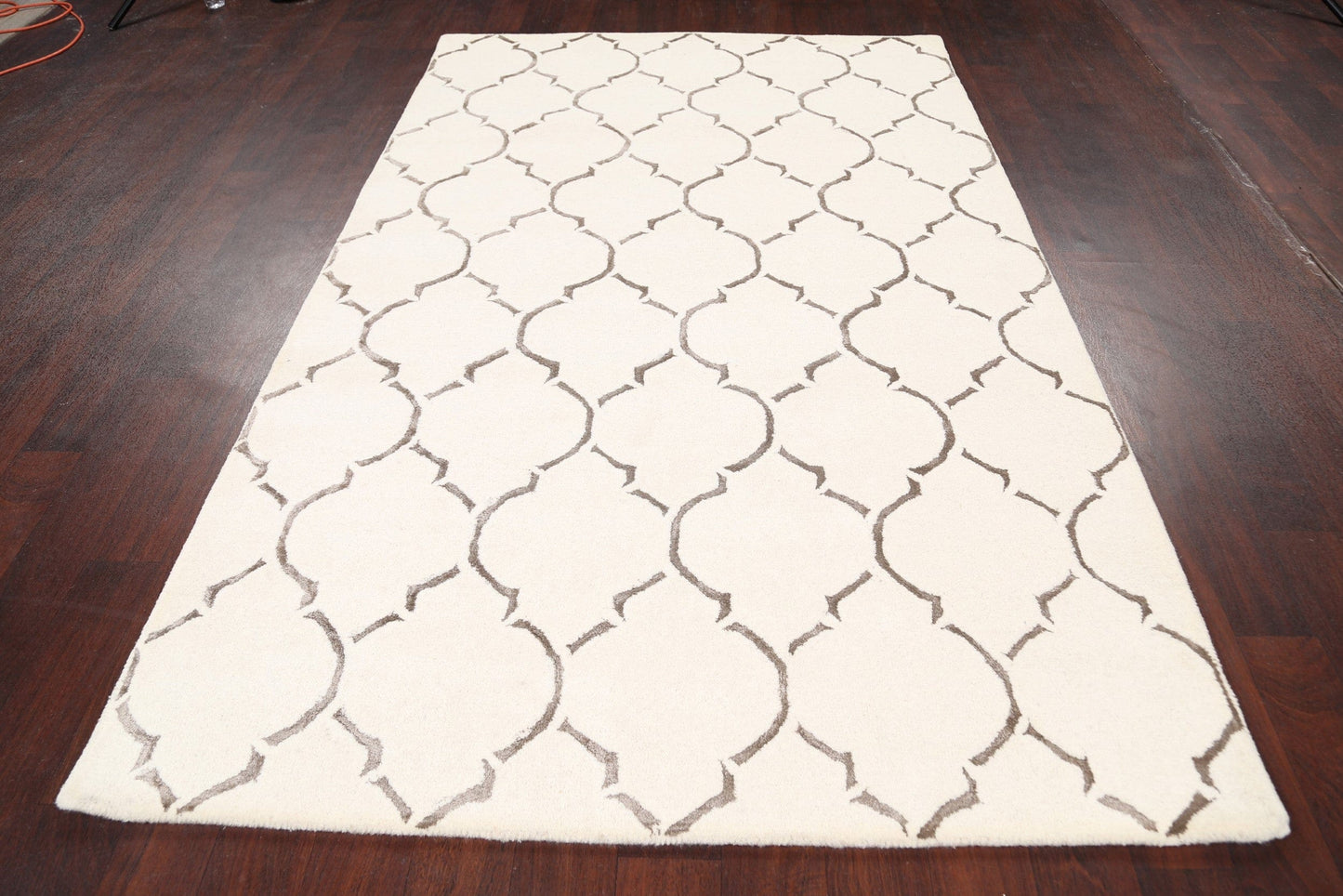 Modern Trellis Oriental Area Rug 5x8