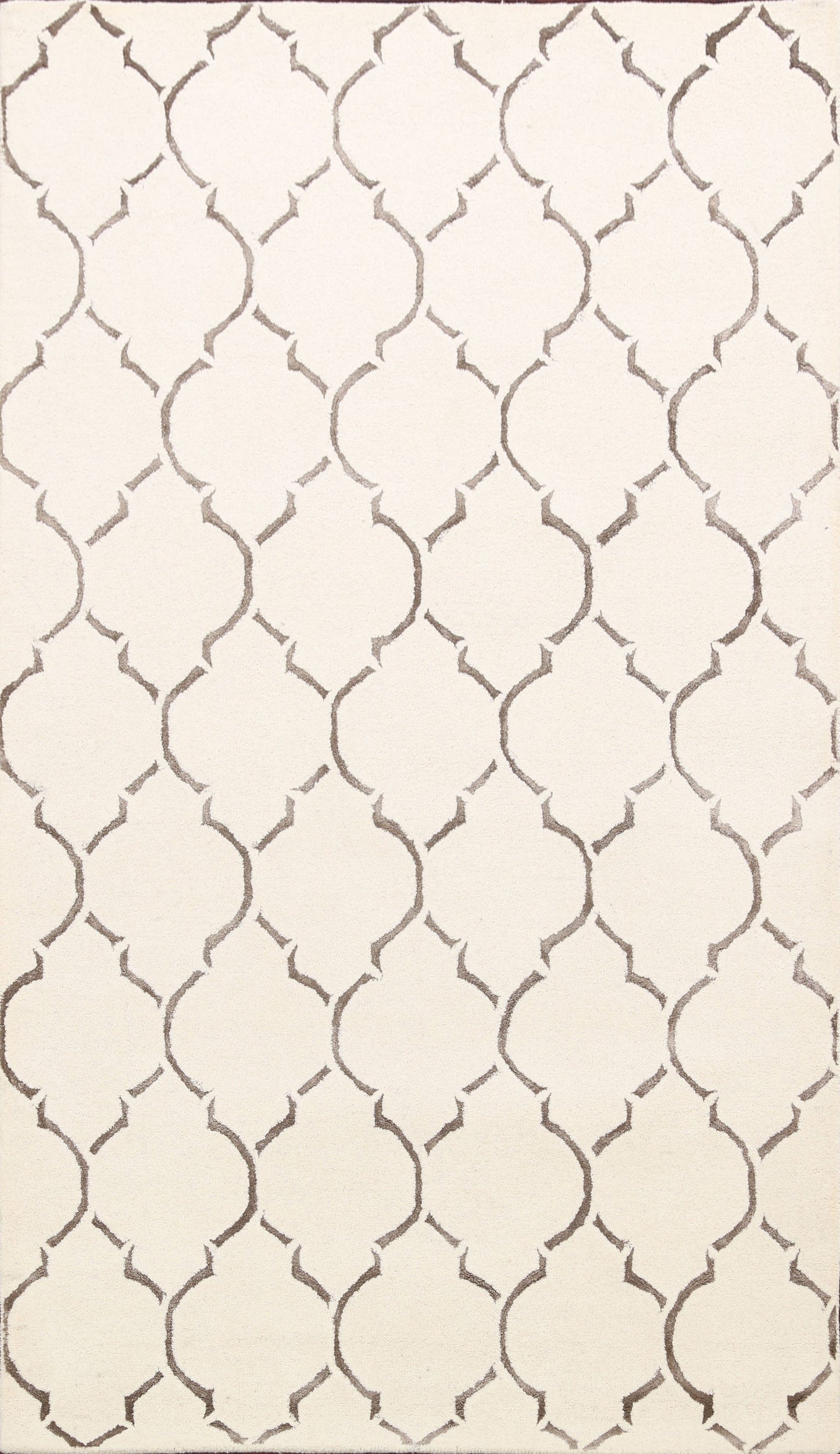 Modern Trellis Oriental Area Rug 5x8