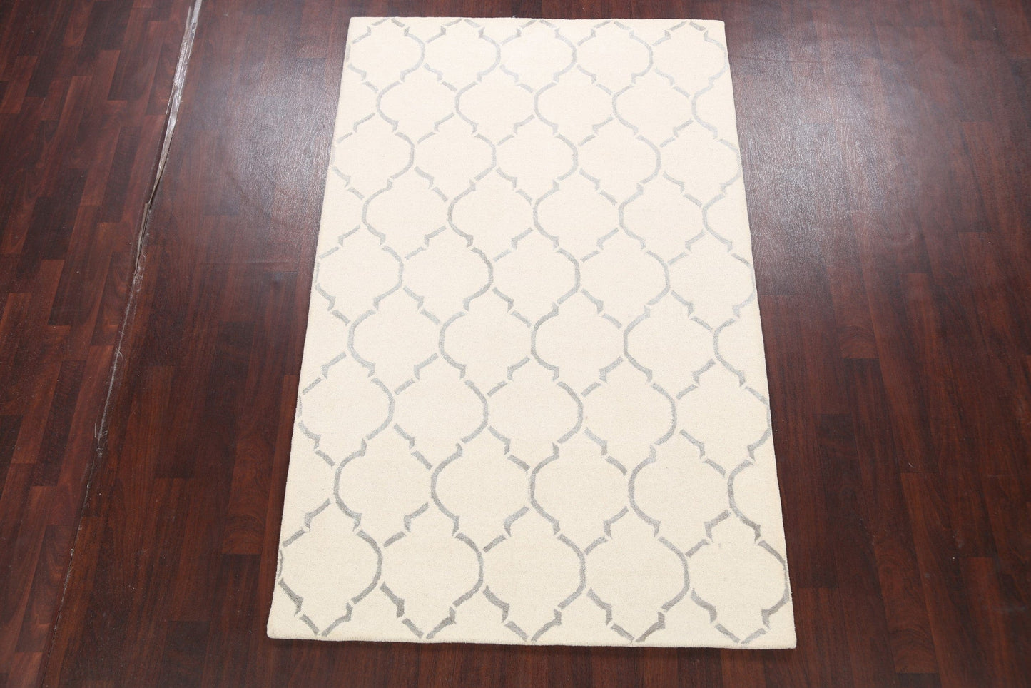 Modern Trellis Oriental Area Rug 5x8