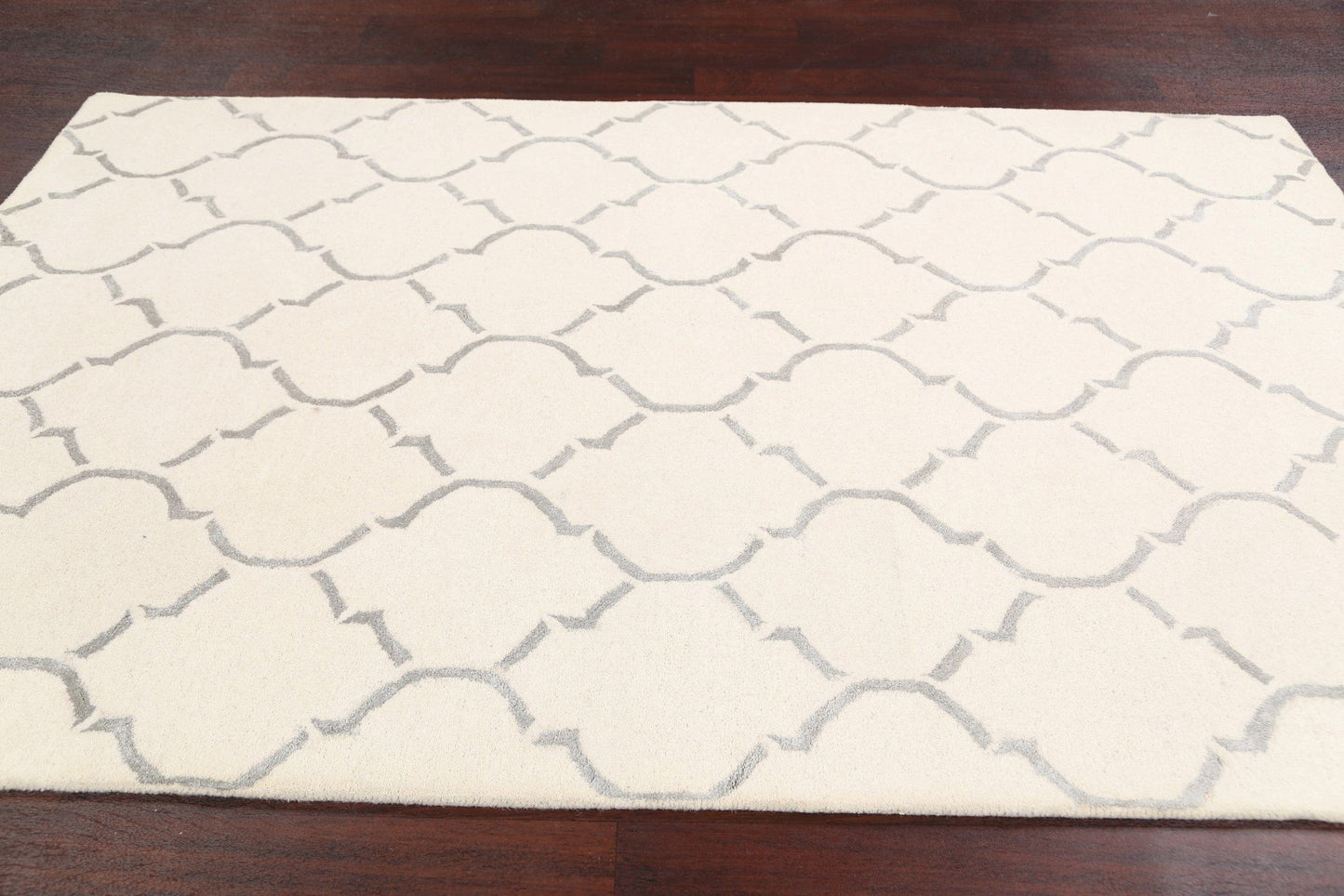 Modern Trellis Oriental Area Rug 5x8