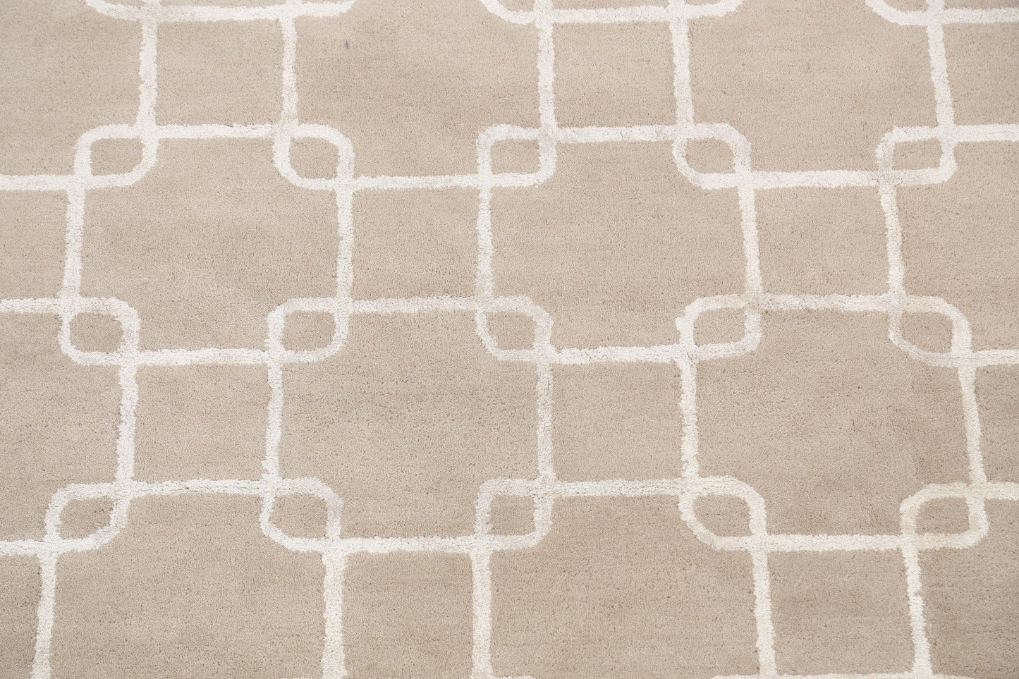 Modern Trellis Oriental Area Rug 5x8