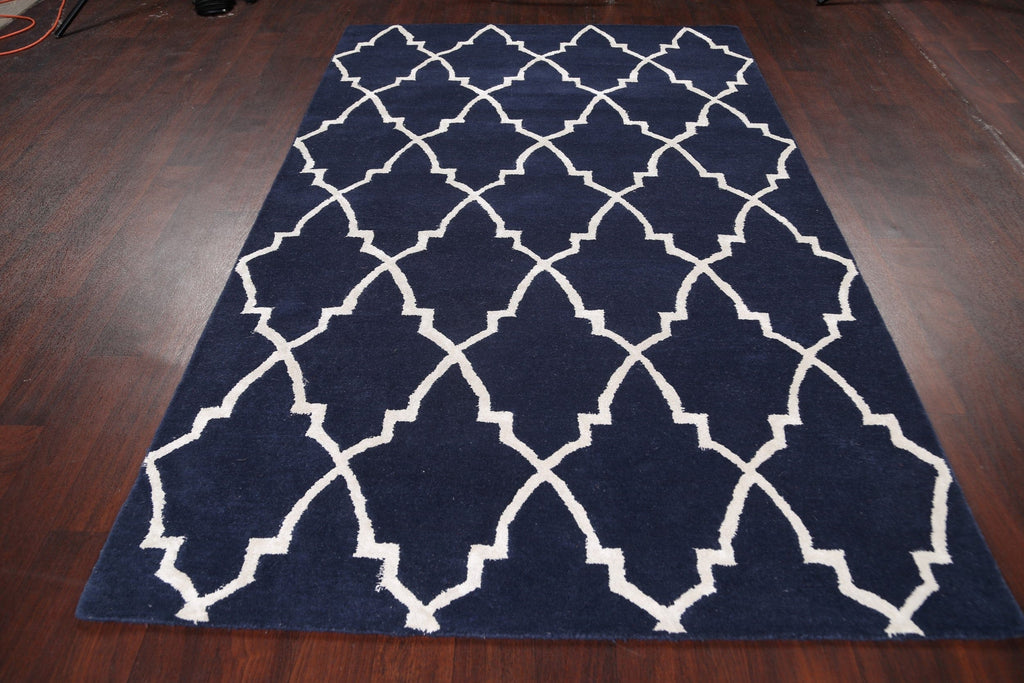 Modern Trellis Oriental Area Rug 5x8