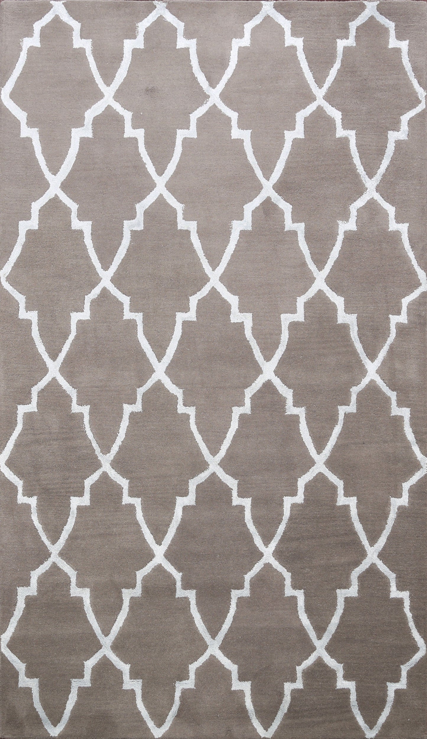 Modern Trellis Oriental Area Rug 5x8