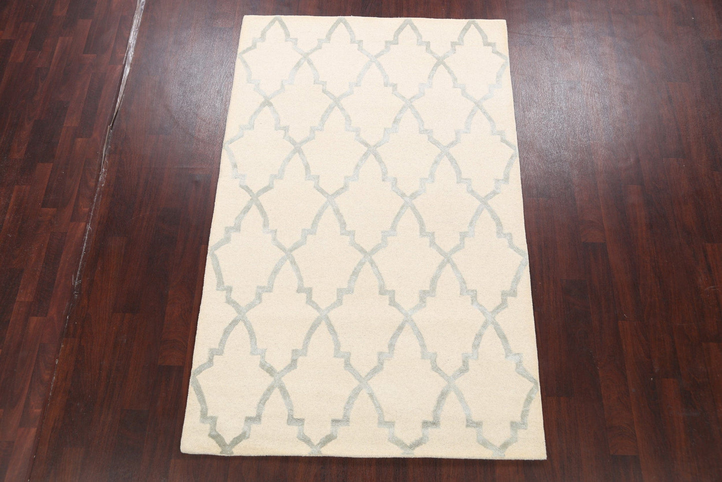 Modern Trellis Oriental Area Rug 5x8