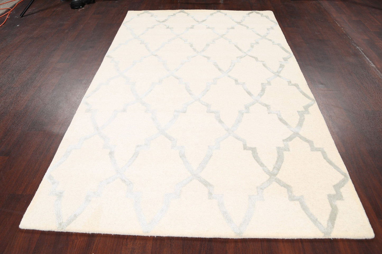 Modern Trellis Oriental Area Rug 5x8