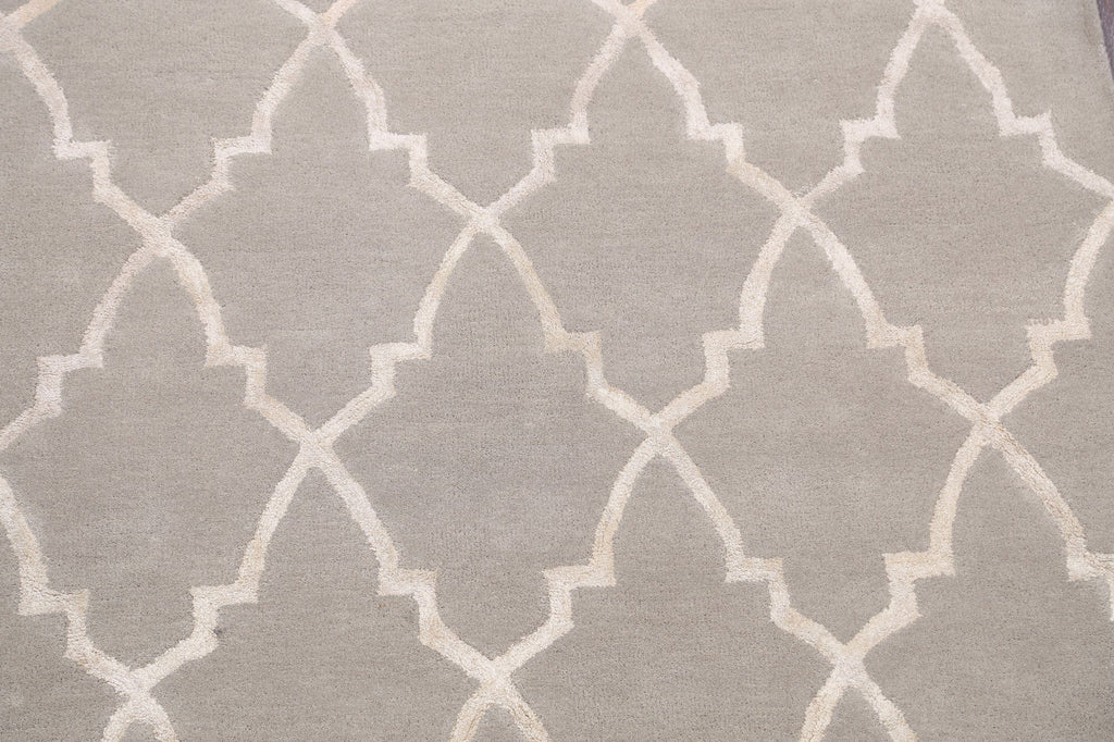 Modern Trellis Oriental Area Rug 5x8