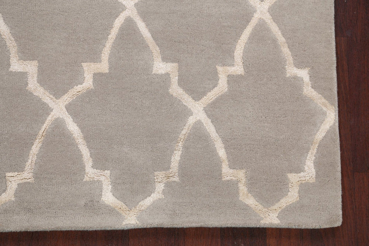 Modern Trellis Oriental Area Rug 5x8