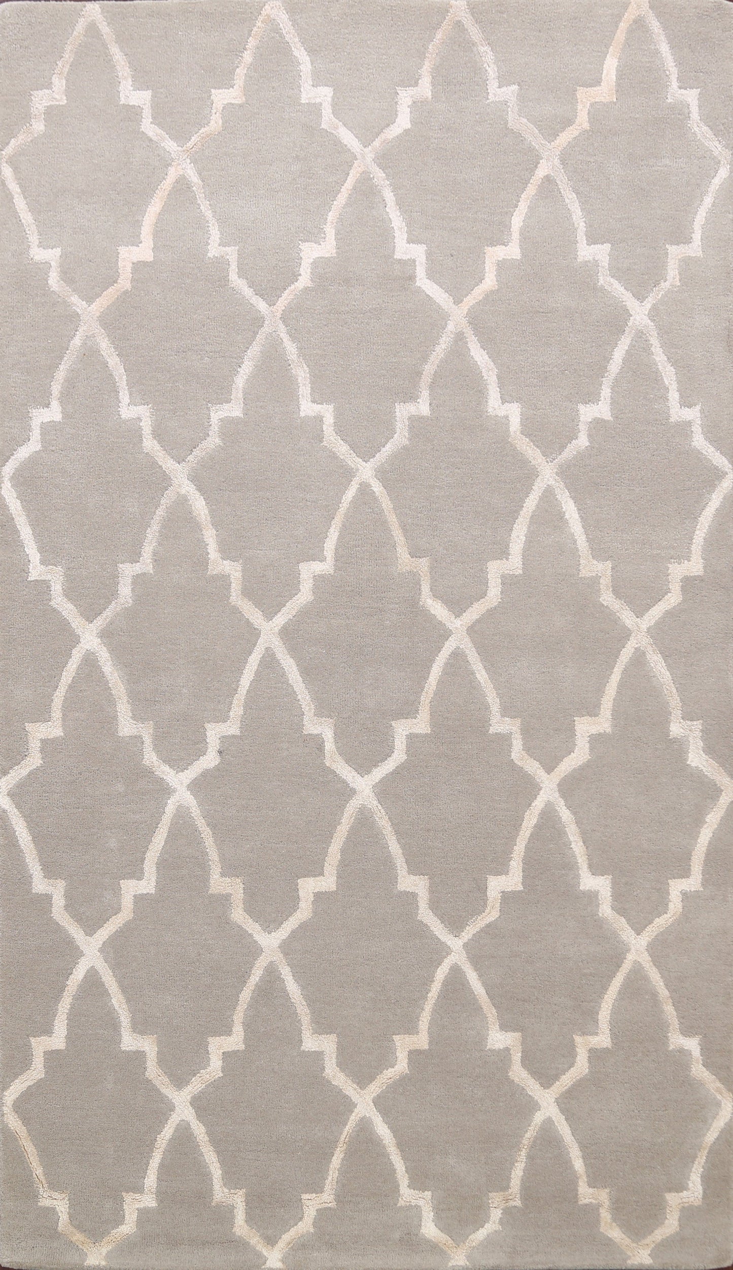 Modern Trellis Oriental Area Rug 5x8