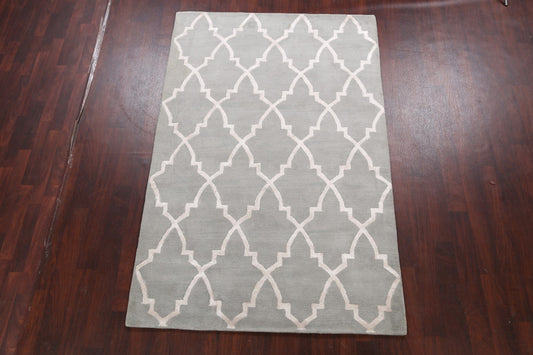 Modern Trellis Oriental Area Rug 5x8