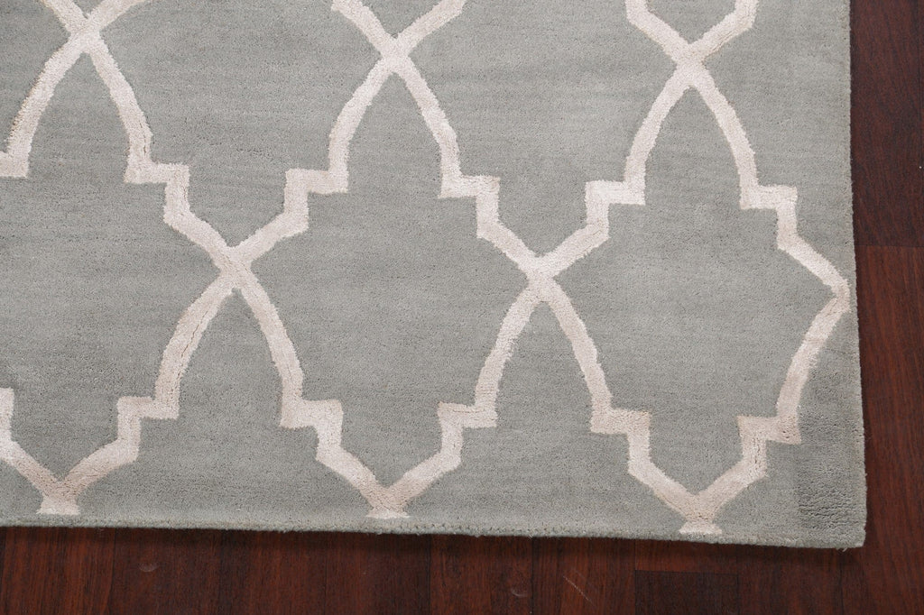 Modern Trellis Oriental Area Rug 5x8