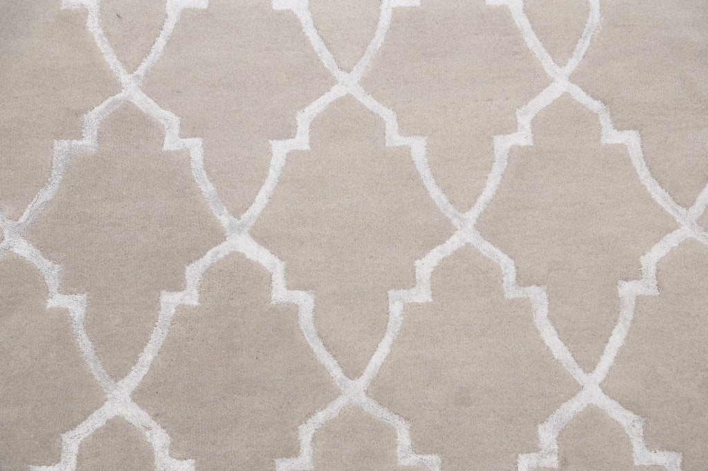 Modern Trellis Oriental Area Rug 5x8