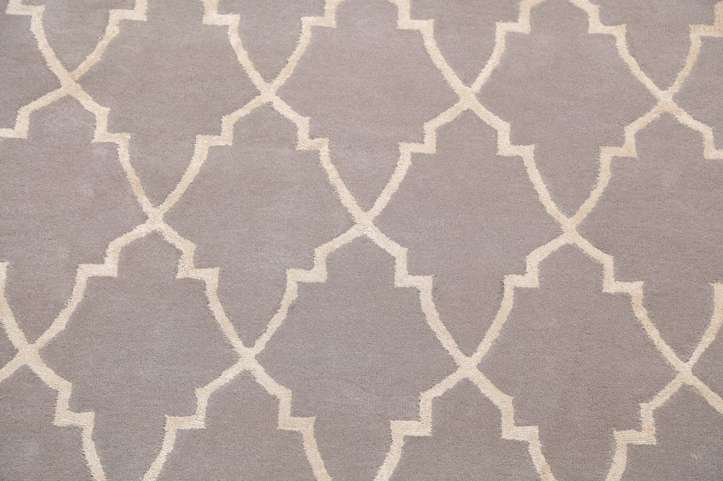 Modern Trellis Oriental Area Rug 5x8