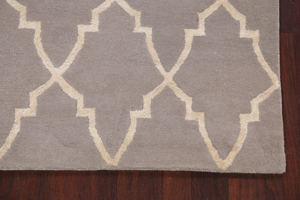 Modern Trellis Oriental Area Rug 5x8