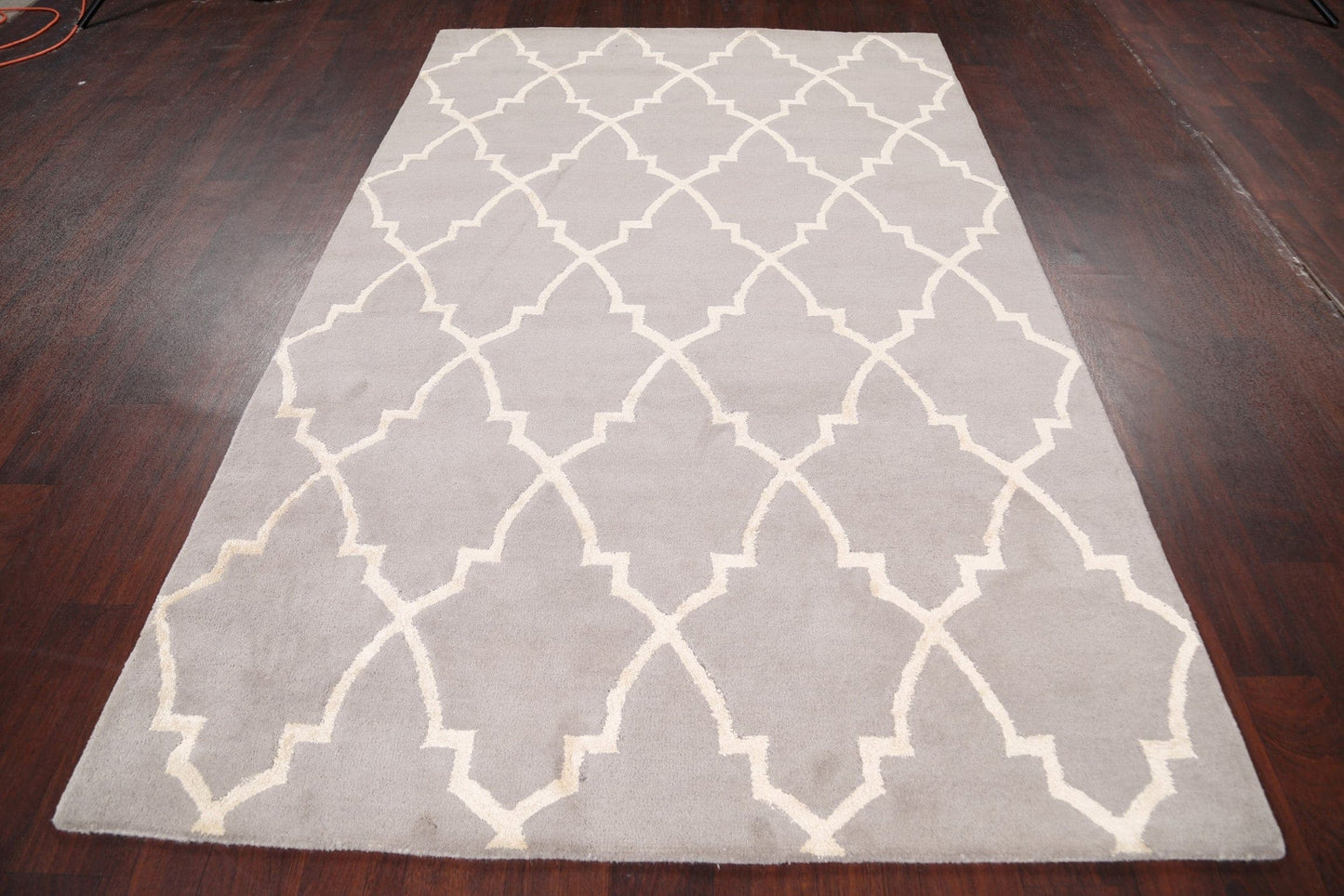 Modern Trellis Oriental Area Rug 5x8