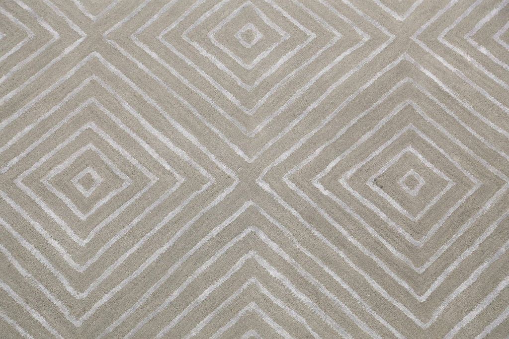 Modern Trellis Oriental Area Rug 5x8