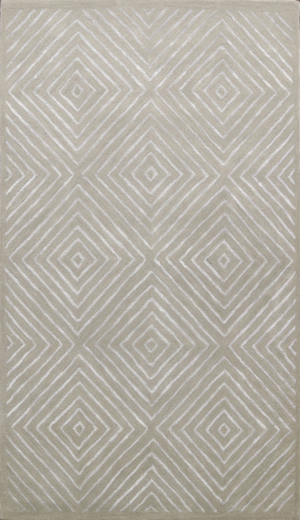 Modern Trellis Oriental Area Rug 5x8